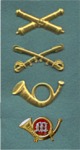 Brass cap insignia